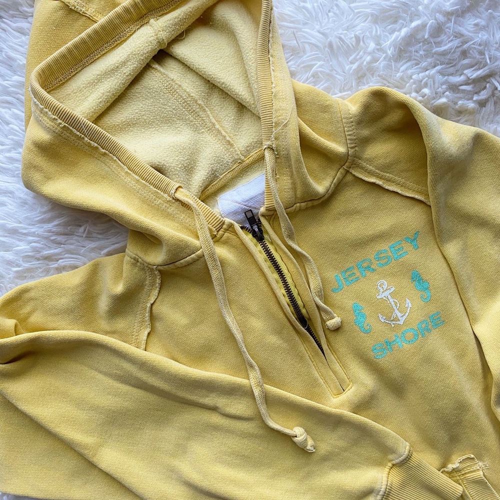 Yellow Jersey Shore Beach Hoodie